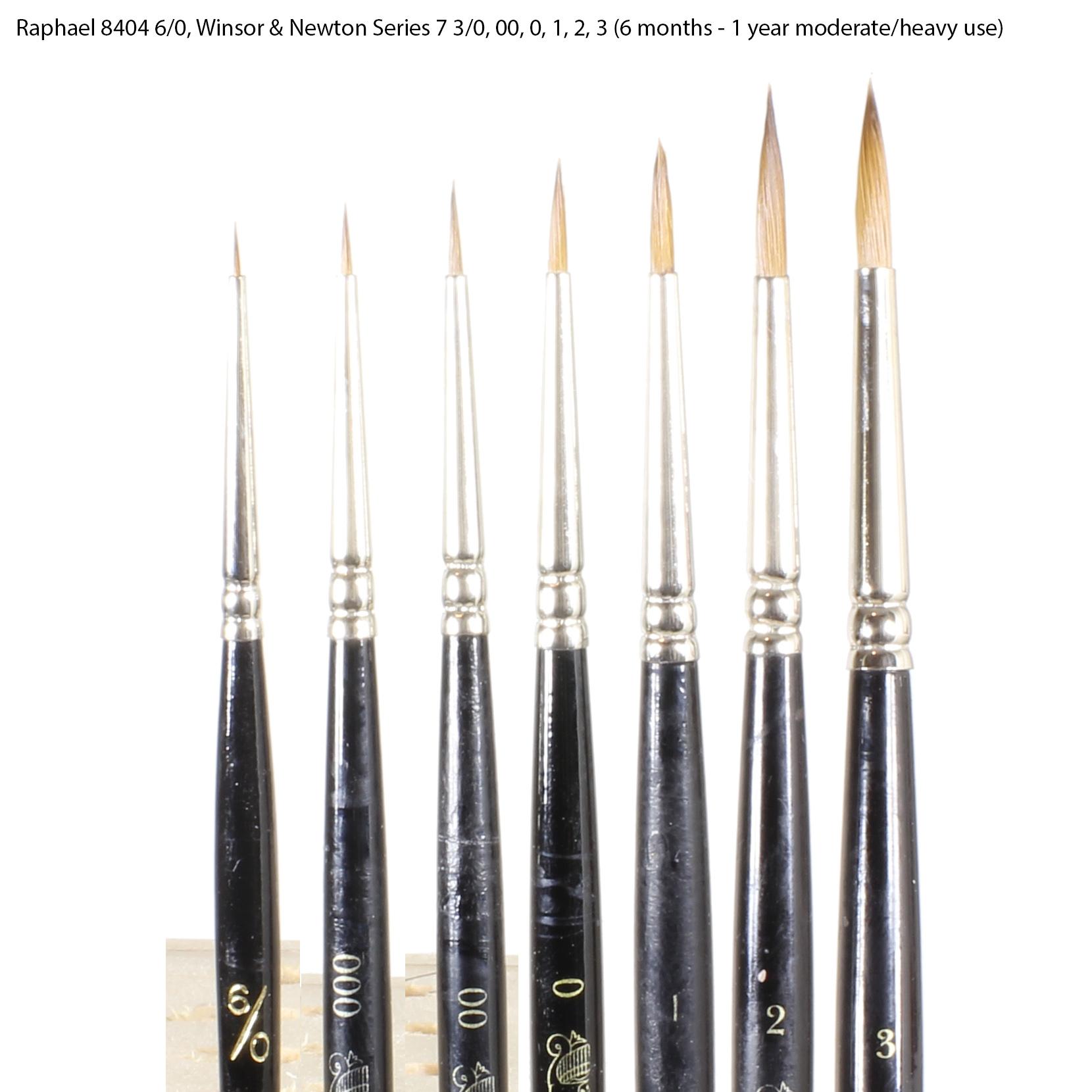 8404, Brushes, Newton, Raphael, Winsor My Favorite Round Brushes